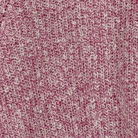 Free People Pink White Marled Knit Pullover Sweater Women’s Small - Picture 5 of 5